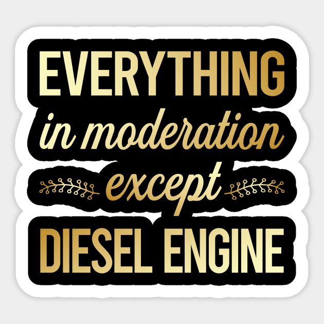 Funny Moderation Diesel Engine Sticker by lainetexterbxe49
